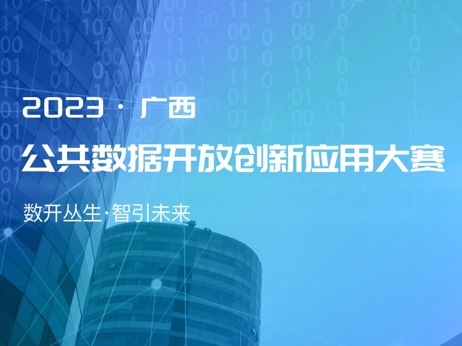 2023广西公共数据开放创新应用大赛