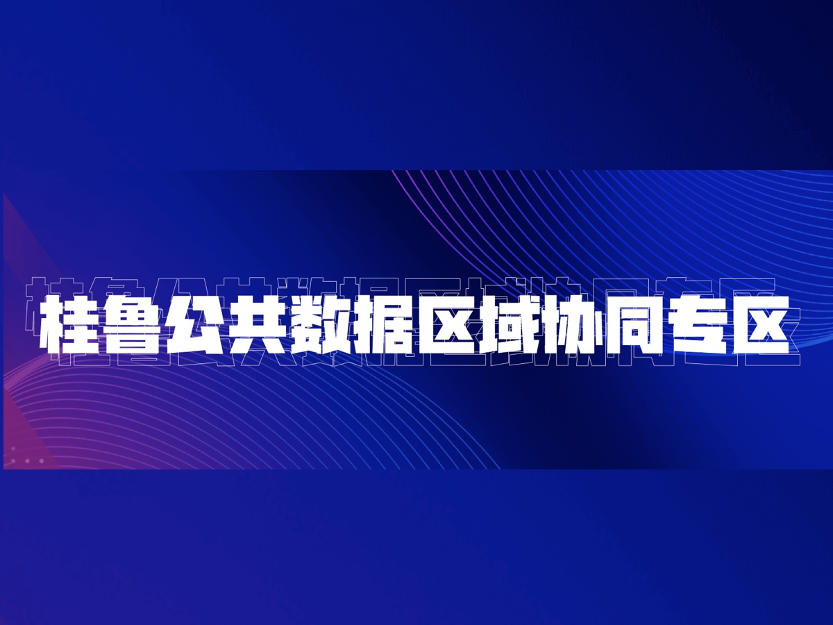 桂鲁公共数据区域协同专区